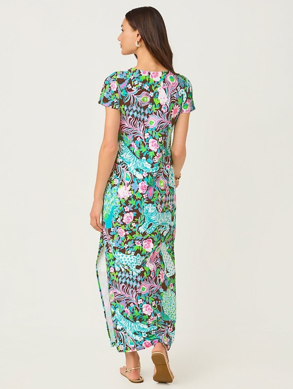 NWT Lilly Pulitzer UPF 50+ ChillyLilly Maxi Dress - L - Picture 4 of 6